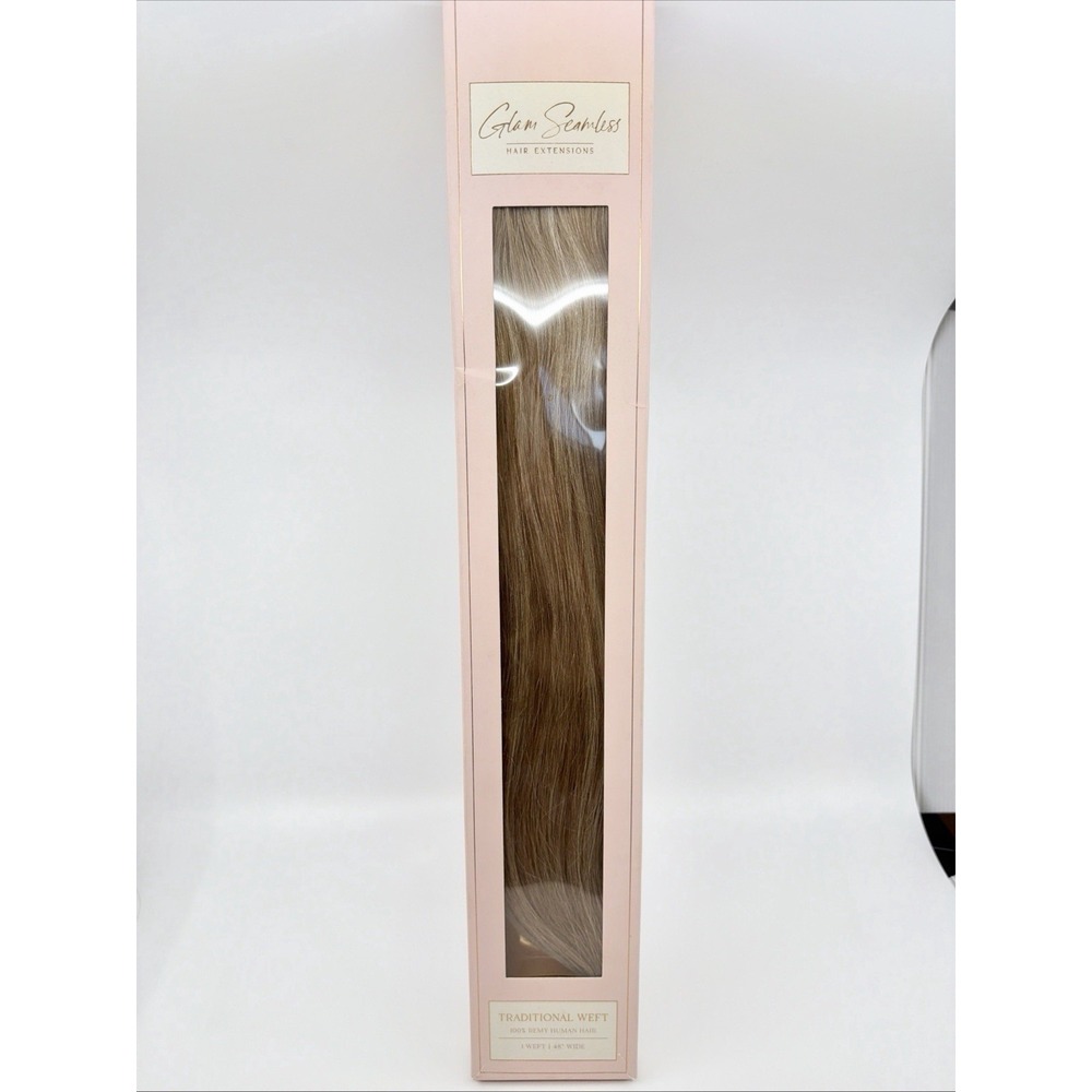 Glam Seamless Traditional Weft 24" Color #12 Dirty Blonde 48" Wide Human Hair